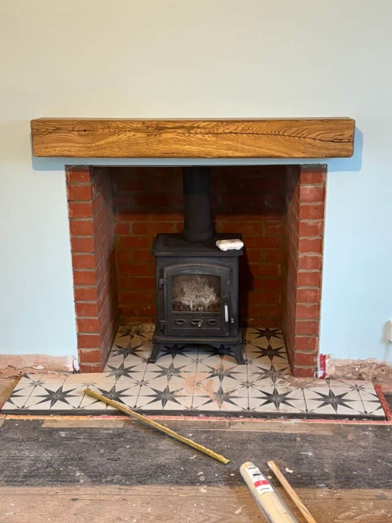 New woordburner installed